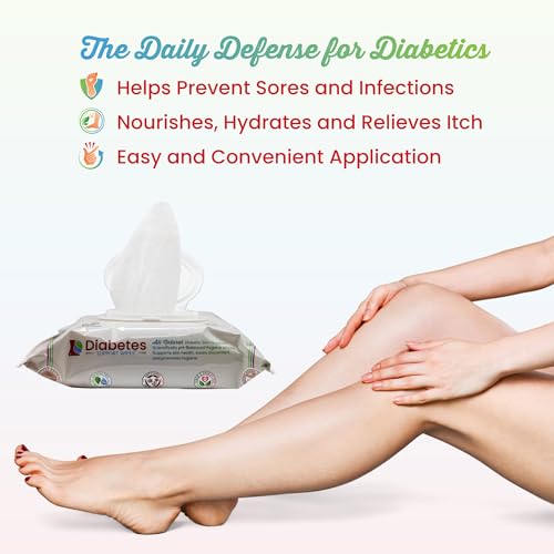 Toallitas para Diabéticos Diabetes Support Wipes® - Toallitas Naturales pH Específicas para Pies y Cuerpo, Alivian Picazón y Seca, 72 piezas - imagen 8