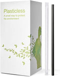Popotes Compostables PLA Negros KTOB - 200 Piezas, 100% Envuelto Individualmente, Biodegradables y Ecológicos, Popotes de Plástico a Base de Plantas - imagen 1