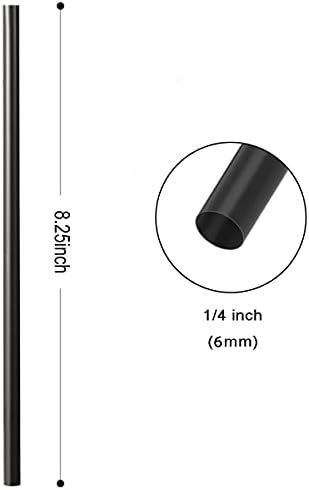 Popotes Compostables PLA Negros KTOB - 200 Piezas, 100% Envuelto Individualmente, Biodegradables y Ecológicos, Popotes de Plástico a Base de Plantas - imagen 3