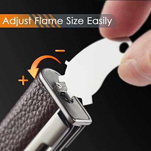 Encendedor Urgrette 3 en 1 Butano con Llama Suave Angulada, Recargable, Incluye 3 Herramientas Limpiapipas, Ideal para Camping, Parrilla y Velas (Gas - imagen 4