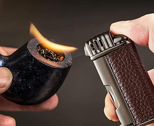 Encendedor Urgrette 3 en 1 Butano con Llama Suave Angulada, Recargable, Incluye 3 Herramientas Limpiapipas, Ideal para Camping, Parrilla y Velas (Gas - imagen 6