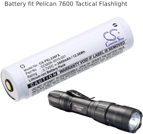 Batería de Repuesto de 3400mAh para Linterna Táctica Pelican 7600, Modelos 2380R, 2780R, 7000 LED y Más - imagen 2