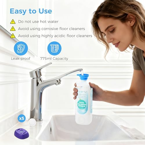 Botella Refillable Ndoge Power Mop™ para Mopas Swiffer® PowerMop™ Multi-Superficie, 775ML / 26 FL OZ, Contenedor Reutilizable a Prueba de Fugas - imagen 6
