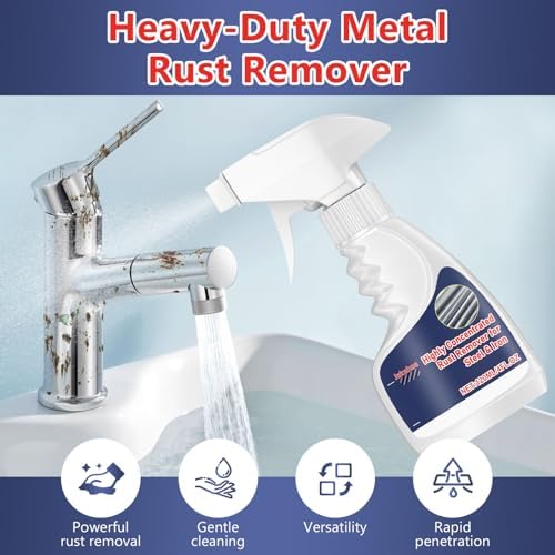 Enterlent Removedor de Óxido Pesado para Metal, Spray Multiusos, Limpiador de Acero Inoxidable, Potente Eliminador de Óxido, Convertidor de Óxido - imagen 2