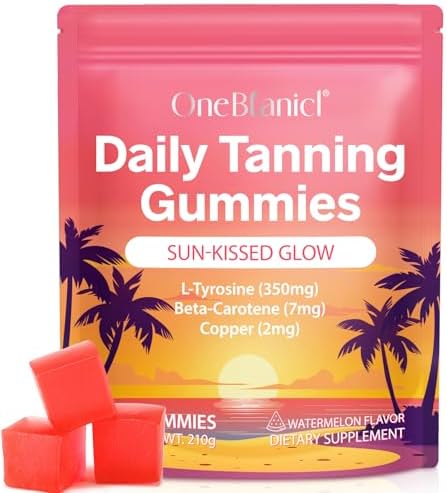 Gomitas Bronceadoras Diarias EIFTG - Brillo Natural Sin Sol - Con L-Tirosina y Beta-Caroteno para Mejorar el Bronceado, Cuidar y Proteger la Piel, - imagen 1