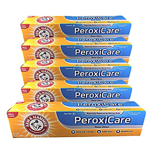 Pasta de Dientes Arm & Hammer Peroxicare con Bicarbonato y Control de Sarro Sabor Menta Fresca 6 oz (Paquete de 5) - imagen 1