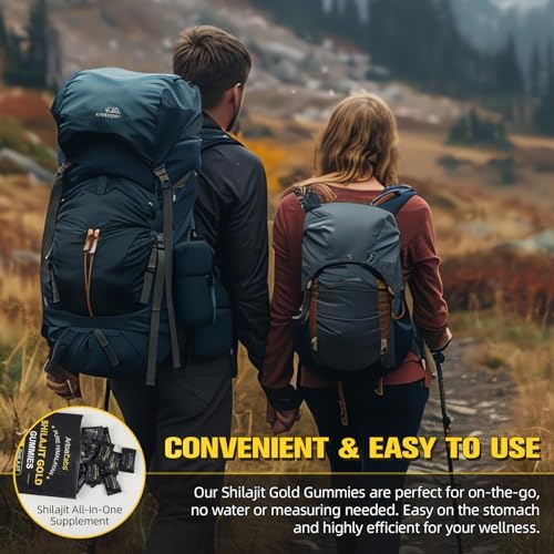 Gomitas de Shilajit para Hombres y Mujeres, Shilajit Dorado Himalayo 100% Natural con Ashwagandha y Gokshura, 60 Gomitas Ricas en Minerales - imagen 6