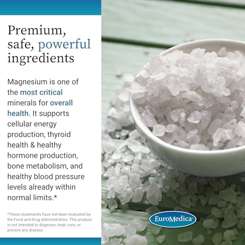 EuroMedica Magnesio + P-5-P - Suplemento para la Salud Ósea y Cardiaca - Con Vitamina B6, Zinc y Magnesio - Cápsulas Veganas de 60 Unidades - imagen 5