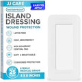 Jeringa Adhesiva Impermeable JJ CARE [Paquete de 25], Gasa Estéril con Bordes de 4” x 8”, Vendaje de Isla Transpirable, Gasas Adhesivas Envuelta - imagen 1