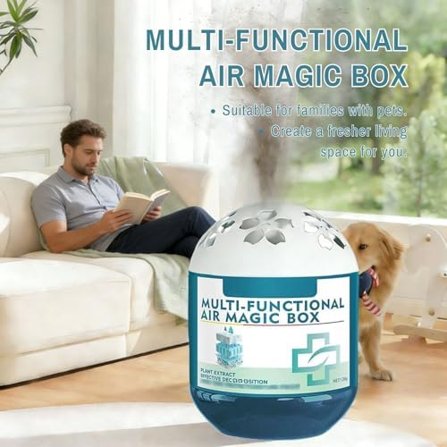 Caja Mágica de Aire 2PCS, Purificador de Aire Interior, Multi-Funcional, Aire Fresco para Hogar, Baño, Recámara, Oficina y Áreas de Mascotas - imagen 2