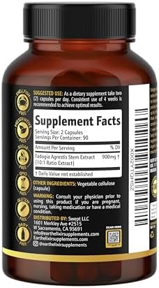 Suplemento de Fadogia Agrestis Earth Elixir 900mg (180 Cápsulas) - Hecho en EE. UU. - Suministro para 3 Meses - Pruebas de Terceros - Extracto de - imagen 2