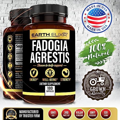 Suplemento de Fadogia Agrestis Earth Elixir 900mg (180 Cápsulas) - Hecho en EE. UU. - Suministro para 3 Meses - Pruebas de Terceros - Extracto de - imagen 3