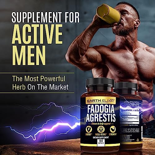 Suplemento de Fadogia Agrestis Earth Elixir 900mg (180 Cápsulas) - Hecho en EE. UU. - Suministro para 3 Meses - Pruebas de Terceros - Extracto de - imagen 4