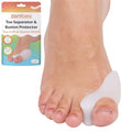 Protector de Bunion y Separador de Dedos ZenToes, Almohadilla de Gel Suave para Cuidado del Pie, Confort y Soporte, Pack de 4 - imagen 1