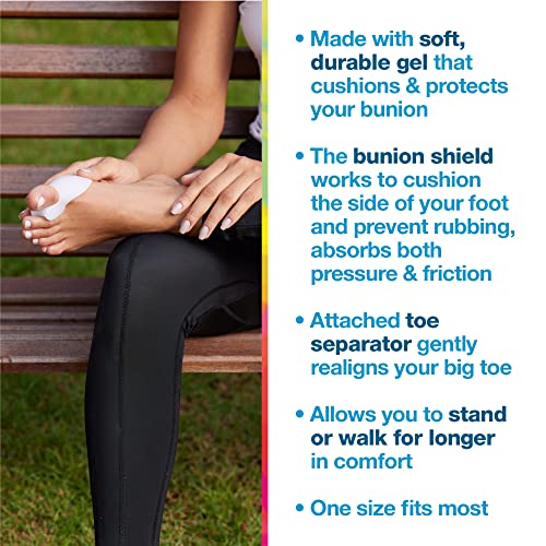 Protector de Bunion y Separador de Dedos ZenToes, Almohadilla de Gel Suave para Cuidado del Pie, Confort y Soporte, Pack de 4 - imagen 2