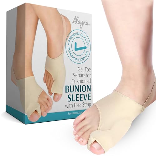 Corrector de Juanetes Alayna y Almohadilla de Gel Ortopédica para Alivio del Dolor, Separador de Dedos para Hombres y Mujeres con Inserto - imagen 1