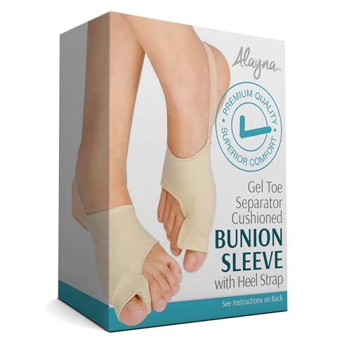 Corrector de Juanetes Alayna y Almohadilla de Gel Ortopédica para Alivio del Dolor, Separador de Dedos para Hombres y Mujeres con Inserto - imagen 2