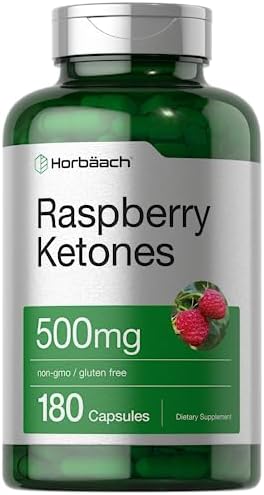 Horbäach Cetonas de Frambuesa | 500mg | 180 Cápsulas | Pastillas Sin OGM y Sin Gluten - imagen 1