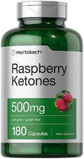 Horbäach Cetonas de Frambuesa | 500mg | 180 Cápsulas | Pastillas Sin OGM y Sin Gluten - imagen 1
