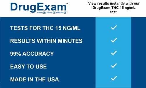 Paquete de 10 - Prueba de Marihuana DrugExam (THC) 15. Tiras de Prueba de Orina. - imagen 5