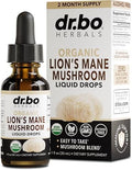 Gotas de Suplemento de Hongo Melena de León - Tinctura Líquida Orgánica para Enfoque y Salud Cerebral - Suplemento Vegano de 1oz - imagen 1