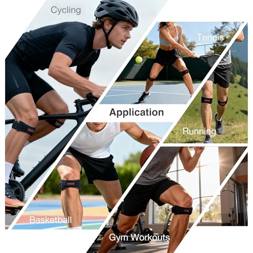 Faja de Rodilla AREKANG PRO para Tendón Patelar 2 Piezas [Cierre Rápido 3s], Soporte para Dolor de Rodilla en Correr, Basquetbol, Voleibol y Más - imagen 6