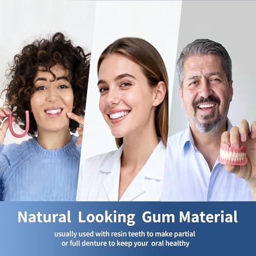 Material de goma para fijar dentaduras parciales o completas, ideal para crear dientes temporales y mejorar tu sonrisa en casa. - imagen 3
