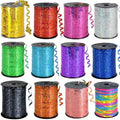 GIFTEXPRESS 12 Rollos de Cintas Rizadas Brillantes para Globos, Regalos y Fiestas – Colores Metálicos Brillantes para Manualidades y Decoración de - imagen 1