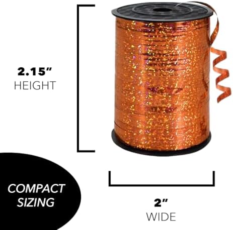 GIFTEXPRESS 12 Rollos de Cintas Rizadas Brillantes para Globos, Regalos y Fiestas – Colores Metálicos Brillantes para Manualidades y Decoración de - imagen 2