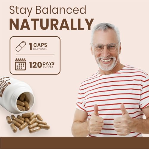 Suplemento Pygeum para Hombres ForestVibe 500mg, Extracto Estandarizado de Corteza de Pygeum Africanum, 120 Cápsulas Veganas, Suministro para 4 - imagen 6