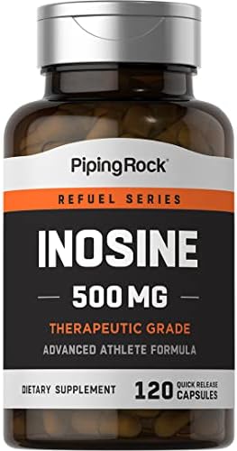 Inosina 500mg Piping Rock | 120 Cápsulas | Fórmula Avanzada para Atletas | Suplemento Terapéutico | Sin OGM, Sin Gluten - imagen 1