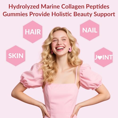 Gomitas de Colágeno Marino VitalityPeak para Mujeres - Colágeno Hidrolizado 1000mg con Biotina, Vitamina C, E y Ácido Hialurónico - Suplemento para - imagen 3