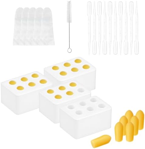 Kit de Moldes de Silicón Reutilizables WIKSRY para Supositorios – 4 Piezas de 2ML – Moldes Flexibles y Ecológicos para Mujeres – Fáciles de Limpiar y - imagen 1