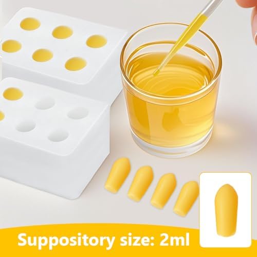 Kit de Moldes de Silicón Reutilizables WIKSRY para Supositorios – 4 Piezas de 2ML – Moldes Flexibles y Ecológicos para Mujeres – Fáciles de Limpiar y - imagen 6