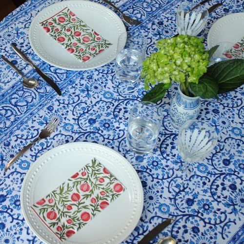 Servilletas de Papel Stxy de Granada – Servilletas Desechables Rojas y Verdes con Tinta No Tóxica – Decorativas para Baño, Invitados y Manualidades – - imagen 3