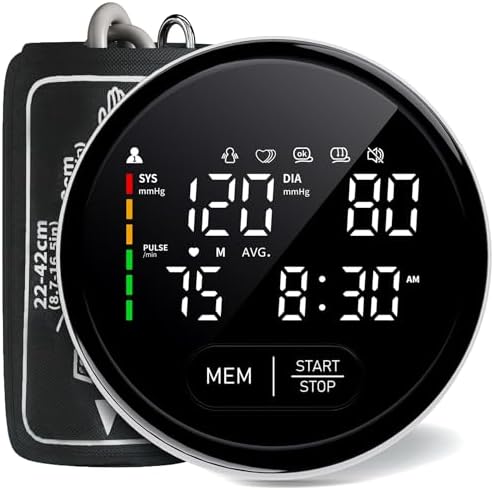 Monitor de Presión Arterial FOTOSY Automático para Brazo, Cuff Ajustable 8.7-16.5, Pantalla Grande Retroiluminada, 240 Memorias, Incluye Bolsa de - imagen 1