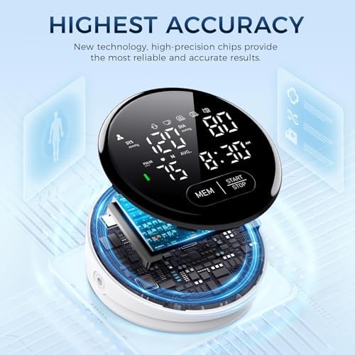 Monitor de Presión Arterial FOTOSY Automático para Brazo, Cuff Ajustable 8.7-16.5, Pantalla Grande Retroiluminada, 240 Memorias, Incluye Bolsa de - imagen 3