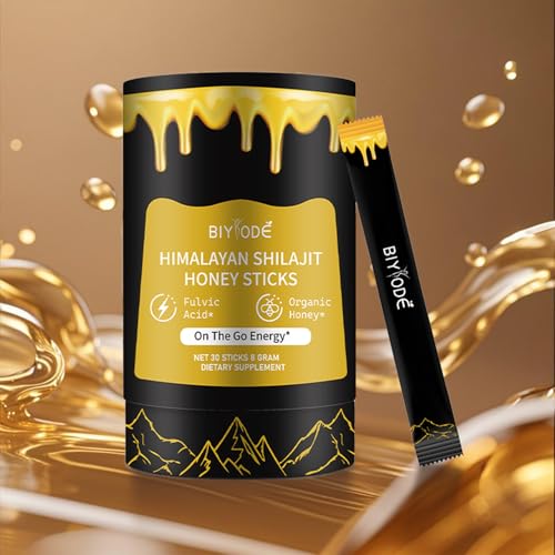 Shilajit Puro | Palitos de Miel de Shilajit | 85+ Minerales Traza, Aumenta Energía | Mejora Inmunidad | Shilajit para Hombres | 30 Palitos - imagen 4