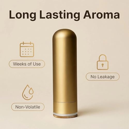 Inhaladores nasales de metal para aceites esenciales, recargables de aluminio, incluyen 20 mechas de algodón - Aromaterapia (2+20 piezas) - imagen 4