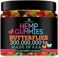 Gomitas de Cáñamo para Dormir de Adultos, Gummy Bear en Forma de Mariposa, Sabor Frutal, 96 Unidades, Hecho en EE. UU. - imagen 1