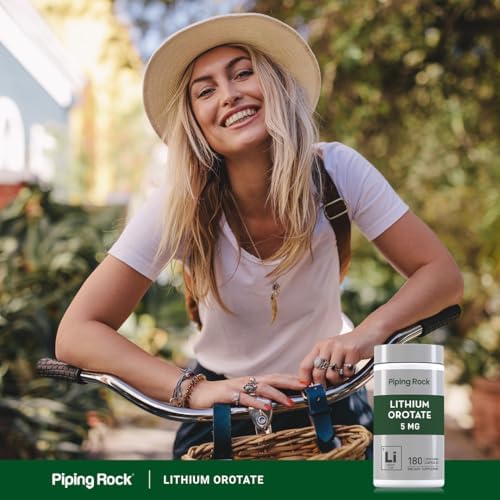 Suplemento de Orotato de Litio Piping Rock | 5mg | 180 Cápsulas | No GMO, Vegetariano, Sin Gluten - imagen 6