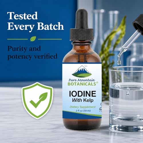 Gotas de Yodo Líquido 150 mcg - Suplemento de Yodo de Kelp Orgánico - 1300 Porciones - Vegano, Kosher y Sin Gluten - Solución de Yoduro 2 oz - imagen 5