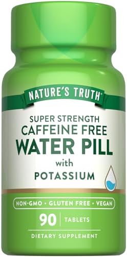 Píldoras de Agua Super Fuertes de Nature's Truth con Potasio | 90 Cápsulas | Sin Cafeína | Veganas, No Transgénicas y Sin Gluten - imagen 1