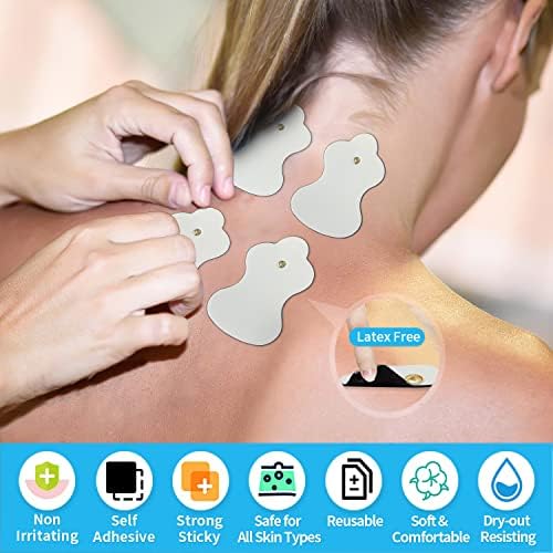(24 PZS) Almohadillas Reemplazo Compatibles con Unidad TENS Omron, Reutilizables (no marca Omron) 12 Pares - imagen 3