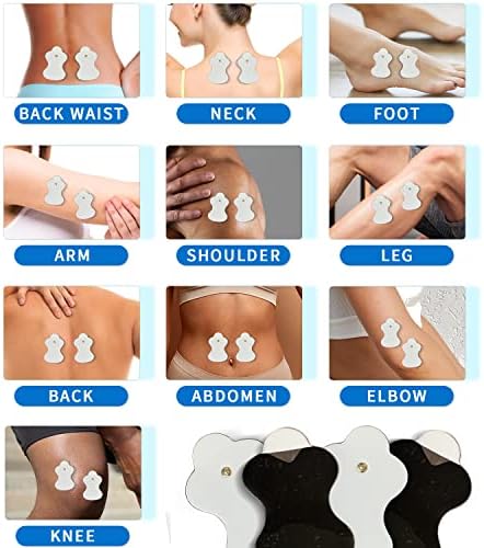 (24 PZS) Almohadillas Reemplazo Compatibles con Unidad TENS Omron, Reutilizables (no marca Omron) 12 Pares - imagen 4
