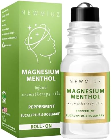 Roll-On de Magnesio y Mentol para Migrañas - Alivio Natural y Refrescante con Aceites Esenciales de Menta y Eucalipto - Regalo Perfecto para Cuidado - imagen 1