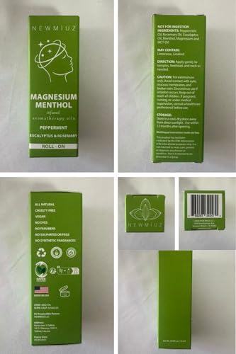Roll-On de Magnesio y Mentol para Migrañas - Alivio Natural y Refrescante con Aceites Esenciales de Menta y Eucalipto - Regalo Perfecto para Cuidado - imagen 8