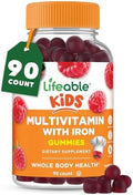 Gomitas Multivitamínicas para Niños Lifeable con Hierro | Vitaminas Vegetarianas y No-GMO | Sabor Delicioso | 90 Gomitas - imagen 1