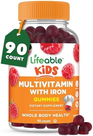 Gomitas Multivitamínicas para Niños Lifeable con Hierro | Vitaminas Vegetarianas y No-GMO | Sabor Delicioso | 90 Gomitas - imagen 1