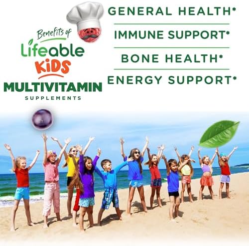 Gomitas Multivitamínicas para Niños Lifeable con Hierro | Vitaminas Vegetarianas y No-GMO | Sabor Delicioso | 90 Gomitas - imagen 3
